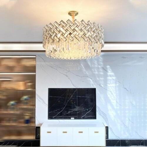 Modern Bedroom Living Dining Room Led Pendant Lights Luxury Crystal Decor Lamp Hotel Villa Indoor Lighting Hanging Light Fixture