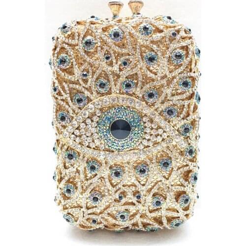 XIYUAN Women Evening Clutch Bag Diamond Sequin Clutch Purse Female Crystal Clutch Bag Wedding Party Banquet chain shoulder bags