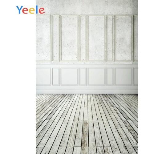 Yeele Interior White Wall Wooden Floor Wedding Photo Backdrops Baby Child Portrait Photographic Backgrounds For the Photo Studio