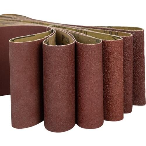 10Pcs Abrasive Sanding Belts Wood Soft Metal Grinding Polishing Abrasive Sandpaper Woodworking Tools 40/60/80/100/120/240 Grit