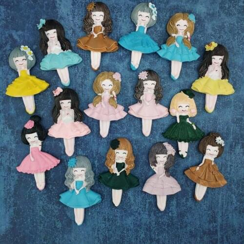 15 cartoon cute girl series refrigerator magnet magnetic stickers home decoration ridge magnets set