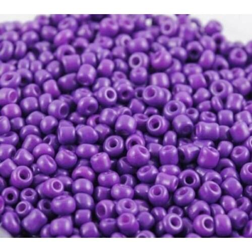 16g 1000pcs 2mm 12/0 Purple Color Round Opaque Loose Spacer Beads Cezch Glass Seed Bead Handmade Jewelry Making DIY Garment Bead