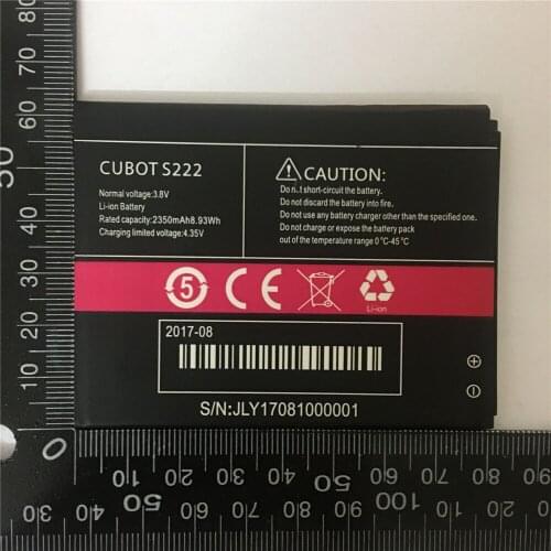2350mAh For Cubot S350 S222 Battery Batterie Bateria AKKU Accumulator ACCU PIL Battery Replacement for CUBOT S222 Smart Phone