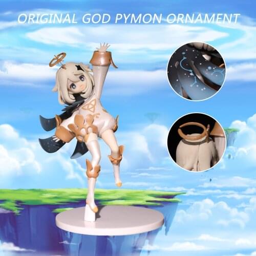 5.5 Inch Genshin Impact Paimon Anime Statue Desktop Collectibles Decoration 1/7 Scale PVC Figurine Kids Toy Birthday Gift