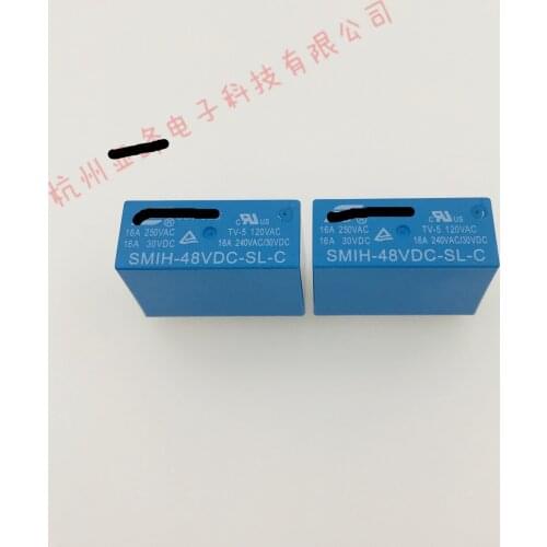 5piece) SMIH-48VDC-SL-C SMIH-48V-SL-C SMIH-DC48V-SL-C 8PINS 16A 48VDC Power Relay new and original