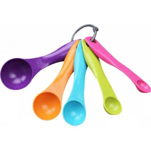 5pcs/Set Measuring spoon Kitchen Teaspoon Coffee Sugar Scoop Baking Cooking Kitchen Measuring Cups With Scale Tools