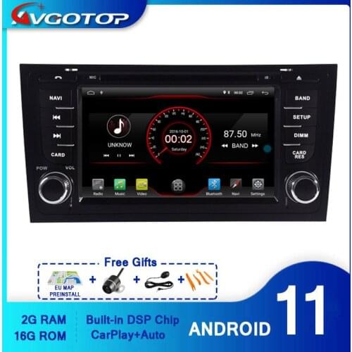 AVGOTOP Android 10 Car Gps Navigation for AUDI A6 1997-2004/S6 1997-2007/RS6 1 2G 16G MP3 MP4 Bluetooth GPS Vehicle Multimedia