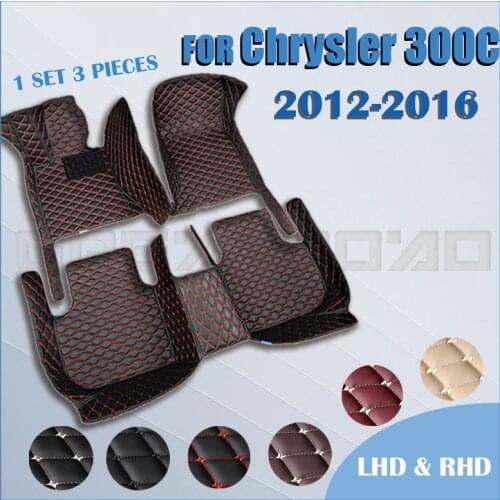 Car floor mats for Chrysler 300C （Sedan）2012 2013 2014 2015 2016 Custom auto foot Pads automobile carpet cover