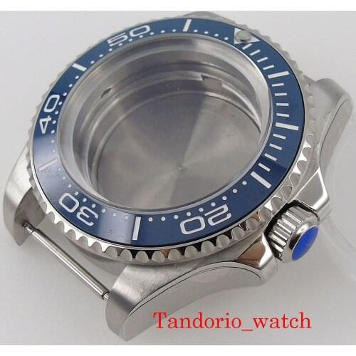 High Quality Parts 44mm Watch Case SEA Stainless Steel Material Ceramic Insert For NH35A NH36A MIYOTA 8215 ETA 2836 DG Movement
