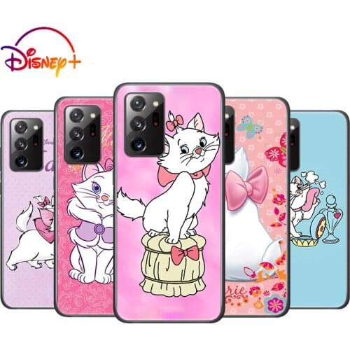 Disney cute Marie Cat For Samsung Note 20 10 8 9 M02 M31 S M60S M40 M30 M21 M20 M10S M01 M62 F62 Ultra Pro Plus Phone Case