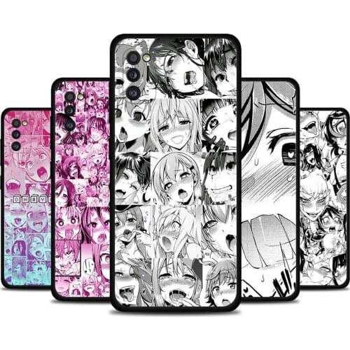 Anime Girl Phone Cover For Samsung Galaxy A71 A51 A11 A12 A21 A52 A42 A02s A02 Case Black Funda
