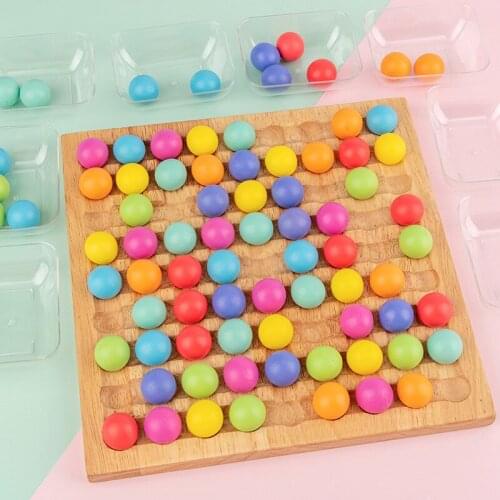 Kids Wooden Toy Montessori Parent-child Interaction Concentration Training Wooden Fun Children Early Education Board Game Toys