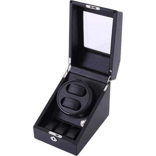 2slots Mechanical Watch Winder With Power Line Watch Rotating Box Watch Display