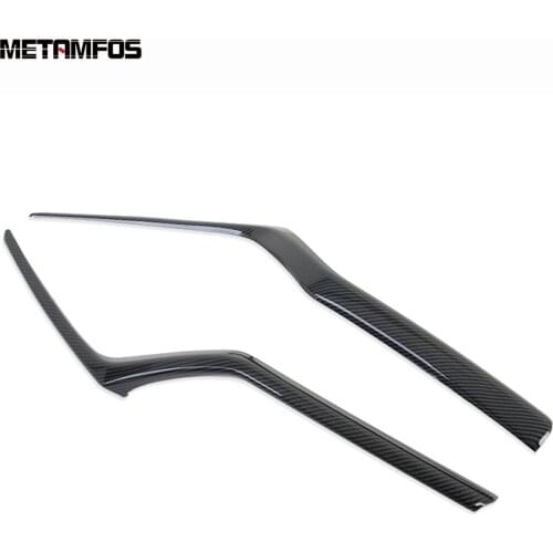 For Honda CR-V CRV 2017 2018 2019 Front Engine Upper Grille Grill Cover Trim Strip Carbon Fiber Exterior Accessories Car Styling