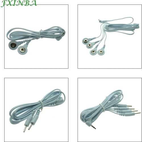 FXINBA 2/4 Head Pin Buckle Conversion Line Electric Shock Wire Cable Therapy Massager Accessories Electro Stimulation Sex Toys