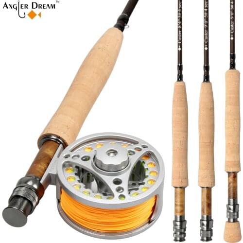 Fly Fishing Rod Combo 8.3 / 9FT Carbon Fiber Fly Fishing Rod with 3/4 5/6 7/8WT Fly Fishing Reel and Line