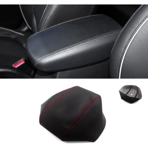 For Hyundai IX25 2015 2016 2017 2018 Microfiber Leather Car Interior Center Control Armrest Box Cover Sticker Trim