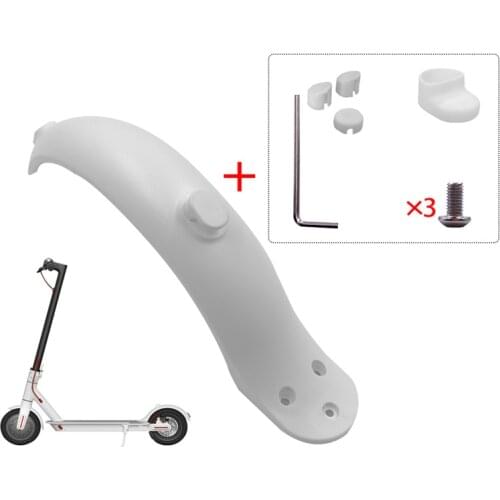 For XiaoMi Mijia M365 Fenders Scooter Wings Rear Mud Guard Support Protection ABS Plastic Parts Screws Rubber Stopper Parts Pro