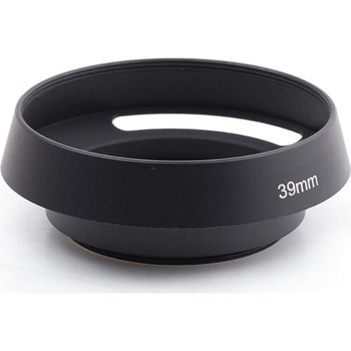 Pixco 39mm-49mm metal tilted vented Lens Hood Shade Suit For Leica M Camera