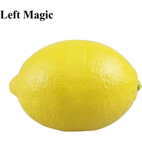 Rubber Fake Lemon( Soft Material ) Magic Tricks Lemon to Silk Magie Stage Illusions Gimmick Props Appearing/Disappearing Comedy
