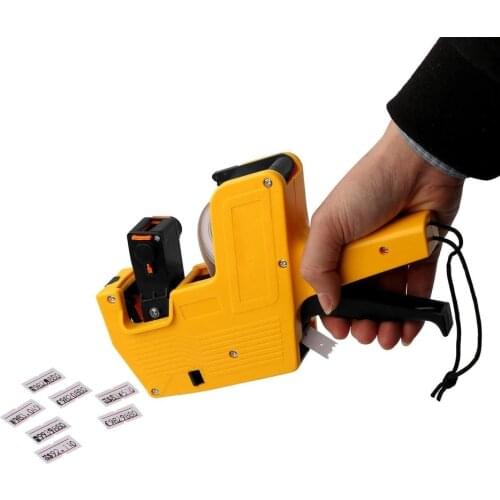 MX-5500 8 Digits EOS Handheld Price Tag Gun with 50 White Labels and 1 Ink Labels Machine Kit