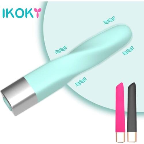 IKOKY 16 Speeds Mini Bullet Vibrator Lipstick Vibrator Massager Sex Shop Finger Vibrador Clitoris G-Spot Vaginal Stimulation