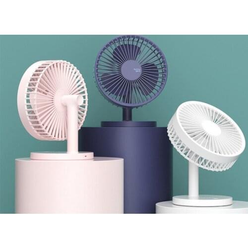 Sunny Wind Desktop Fan 2000mah Battery USB Charging Mute Fan 3 Gears Wind Speed Powerful Fan For Home Office