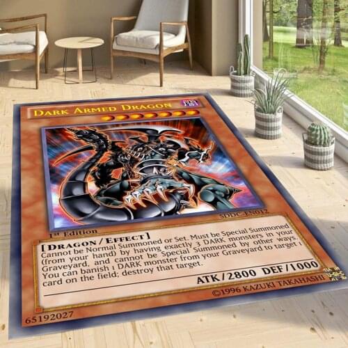 Dragon Carpet, White Dragon Rug,Anime, Hype Beast Rug,Custom Rug,Manga Rug, 3d Print Rug, Kids Room Rugs, Anime Rug,Yu Gi Oh