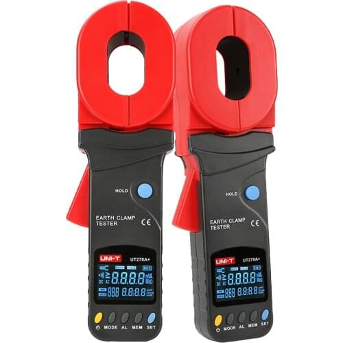 UNI-T UT276A + / UT278A + high precision four-digit display clamp ground resistance tester 1200 ohm leakage meter 0-20A