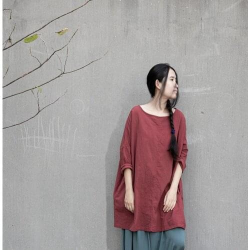 Women Loose Solid Color Plus Size Tees Shirts Tops Female Retro Simple Oversized Simple T-shirt Ladies Shirt 2020 Spring Autumn