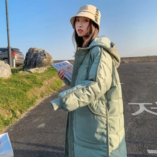 Winter Jacket Women 2021 Hooded Warm Black Coats Female Long Parkas Korean Style Womens Jackets Casual Casaco Feminino Gxy138