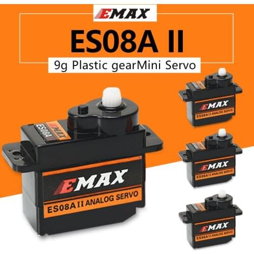 1PCS 4PCS EMAX ES08A 9g High Sensitive Mini Sub Micro Servo3D RC airplane Helicopter ES08MD ES08MA MG90S