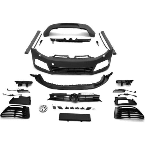 2021 Suitable For Golf Volkswagen 6 Refit R20 Pp Side Skirt Gti Front Bar Rear Lip Middle Net Appearance Part