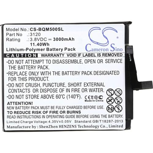 Cameron Sino 3000mAh battery for BQ Aquaris M5 3120 Mobile, SmartPhone Battery