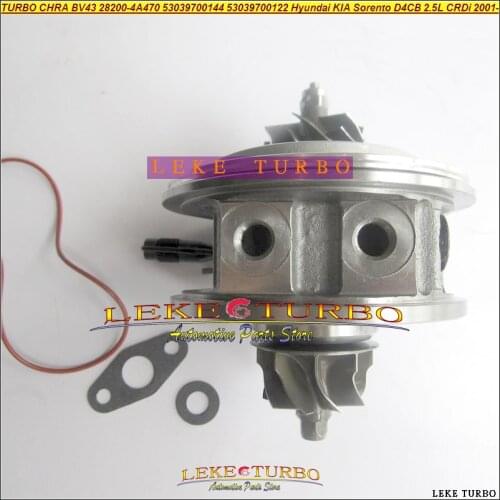 Free Ship Turbo Cartridge CHRA Core BV43 53039880122 53039880144 28200-4A470 282004A470 For KIA Sorento 2001-06 D4CB 2.5L CRDi