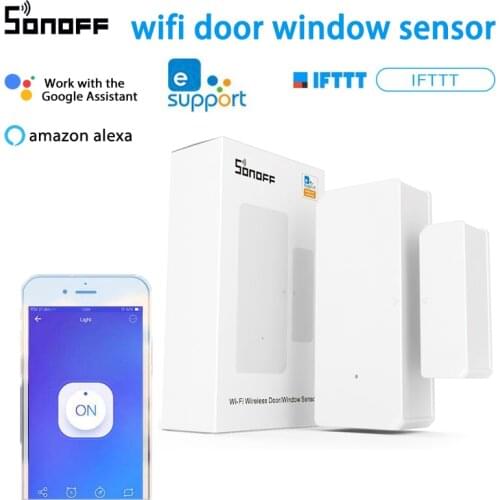 SONOFF DW2 RF 433Mhz Wireless Door Window Sensor Notification Alerts Smart Scene Home Security Works With Sonoff RF Bridge