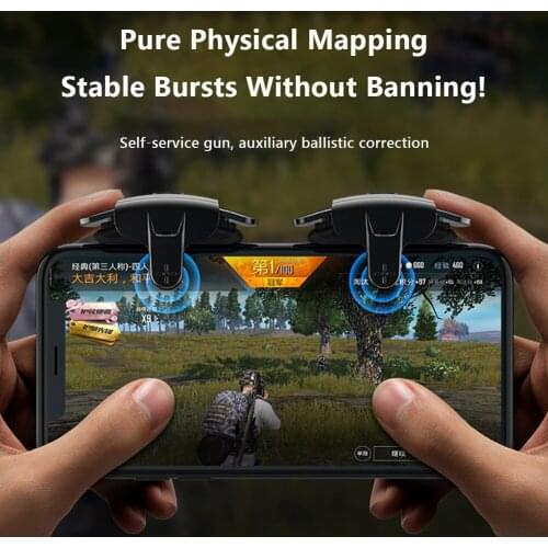 Mobile Game Controller For PUBG Knives Out AK05 Physical Mapping Turbo Fire Aim Button Gamepad For Mobile Phone Smartphone