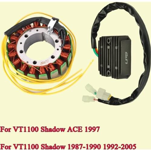12V Regulator Rectifier stator coil For Honda VT1100 Shadow ACE 1997 VT 1100 Shadow 1987 1988 1989 1990 1992-2002 2003 2004 2005