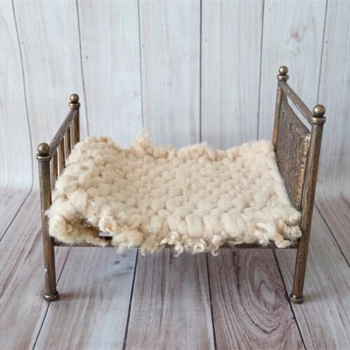 Classical Brown Newborn Bed Props Baby Boy beds Photography Props Infant Birthday Gift