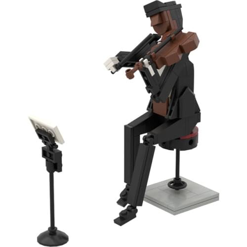 2021new Christmas tree elk gift bell decoration Santa hat Friends park Winter Village Train Building Blocks Santa Toys Gifts