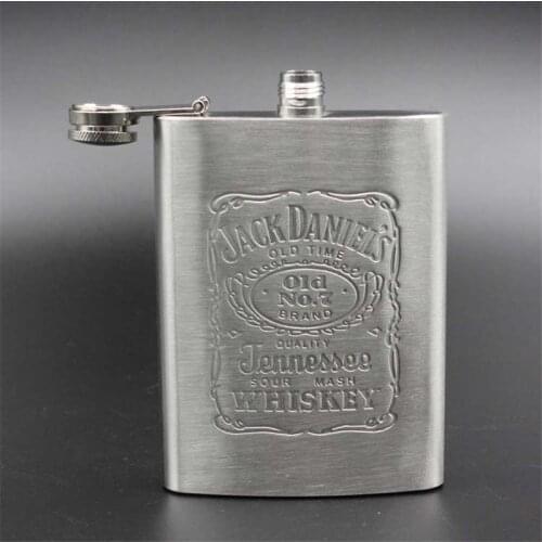 7 OZ Stainless Steel Jack Whiskey Jug Outdoor Wine Pot Creative Birthday Gift Valentines Day Present For Men Liquor jug