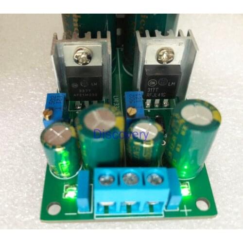 LM317 LM337 DC Precision Linear Adjustable Regulated Power Supply Board Positive and Negative Adjustable DIY Production Kit