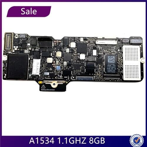Logic Board For MacBook Retina 12” A1534 661-02249 M-5Y31 1.1 512GB Logic Board Motherboard 820-00045-10 Early 2015