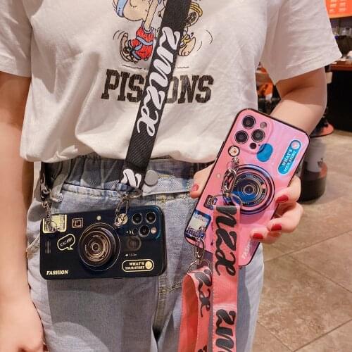 Fashion Fold Holder Silicone Case For Redmi 9 9 Prime 9A 9C 8A 7A 6A 6 Pro 5A 5 Plus 4A 4X K20 Note 8 9 Pro 9S Retro Camera Case