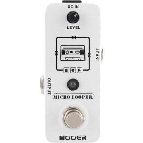 MOOER Micro Looper Mini Loop Recording Electric Guitar Effect Pedal True Bypass Full Metal Shell Guitar Parts & Accessories