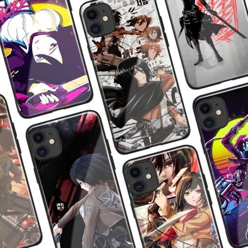 Mikasa Ackermann Phone case For iPhone 6 6s 7 8 X Xr Xs 11 Pro Max Samsung S8 S9 S10e S20 Note 8 9 10 Plus cover shell