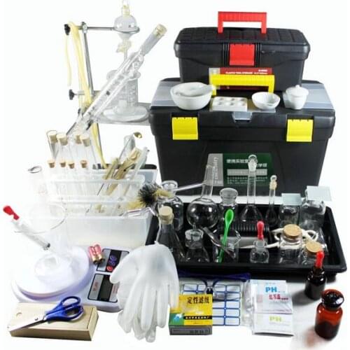 Chemistry experiment equipment boxes junior high school teaching instrument research laboratory reagent box full set lab tool