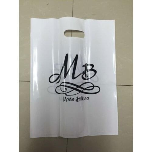 500pcs W250*H350mm(9.8' *13.8') promotion printed logo pouch hair plastic gift packaging bags designs promotion handle bag