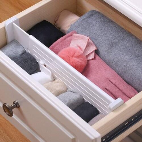 Drawer Divider Adjustable Household Storage Organizer Partition Board Socks Underwear Separator Space-saving Division Tools