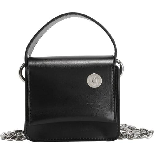 Luxury Women Totes Ins Hot Style Thick Metal Chain Shoulder Bag Bike Wallet Mini Bag Coin Purse Fashion Chest Pack Strap Clutch